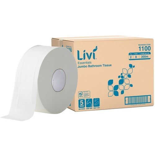 Jumbo Toilet Rolls 2 ply - Livi Essentials