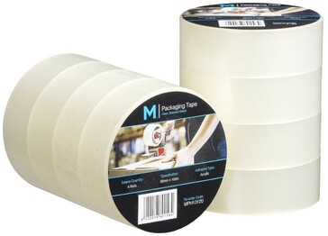 Regular Acrylic Packaging Tape - Clear, 36mm x 100m x 45mu - Matthews