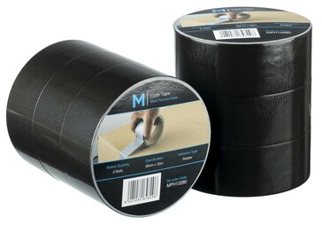 Premium Cloth Tape - Black, 48mm x 30m x 250mu - Matthews