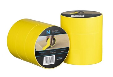 Premium Cloth Tape - Yellow, 48mm x 30m x 250mu - Matthews
