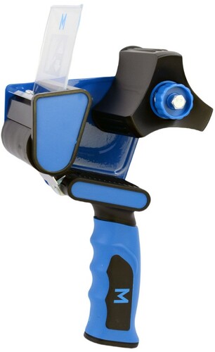Pistol Grip Magent Tape Dispenser - Blue/Black, 76mm Core / 72mm Wide - Matthews