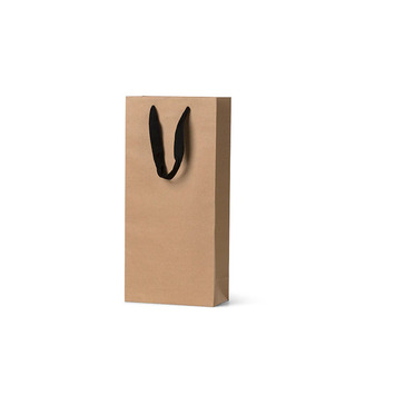 Deluxe Kraft Double Wine Bag - Bee Dee