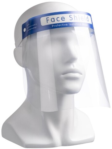 Anti Fog Face Shield - Clear, Elasticated Head Loop - Matthews