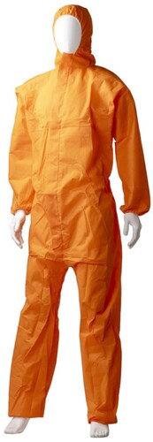 SMS Coverall Type 5/6 - Orange, 3XL, 50gsm *Breathable Coverall - Matthews