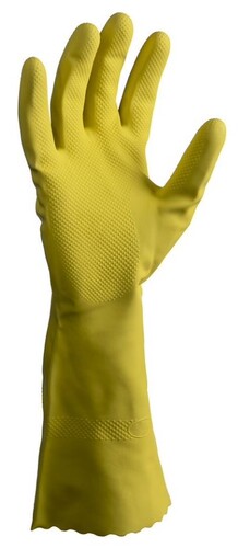 Silverlined Latex Gloves Powder Free - Yellow, XL, 300mm Cuff, 70.0g                                   - Matthews